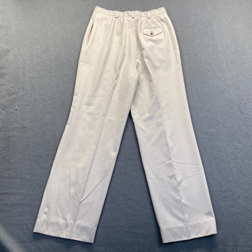 Lord & Taylor Ivory Relaxed Pants Women's‎ size 10 Pleated Front Career - Picture 2 of 10